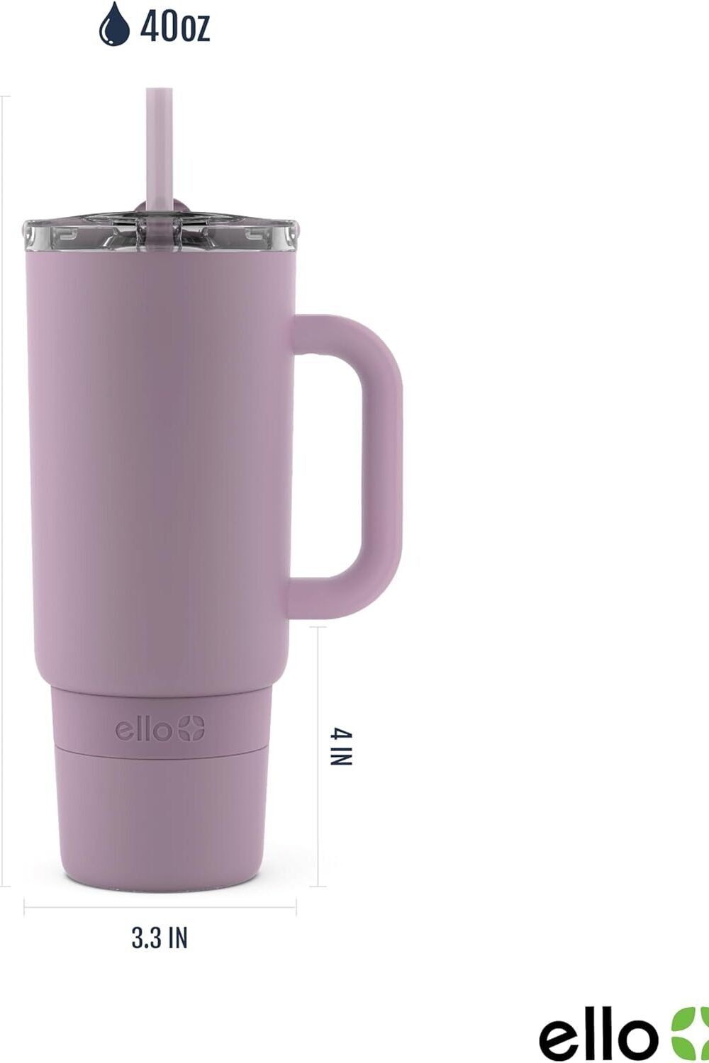 Ello Port Oz Vacuum Insulated Tumbler - Mauve - Image 5