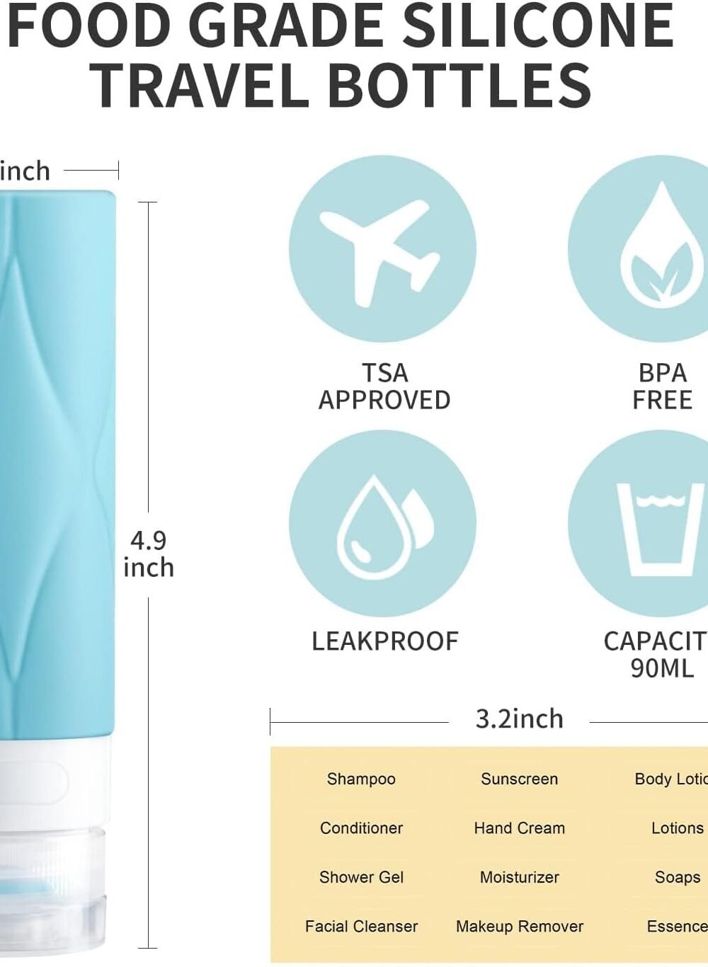 Leak Proof Avel Size Bottles - Pack - Image 6