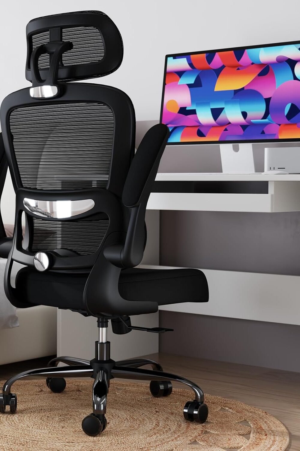 Ergonomic High Back Office Chair - Comtable Mesh Desk Chair - Image 8