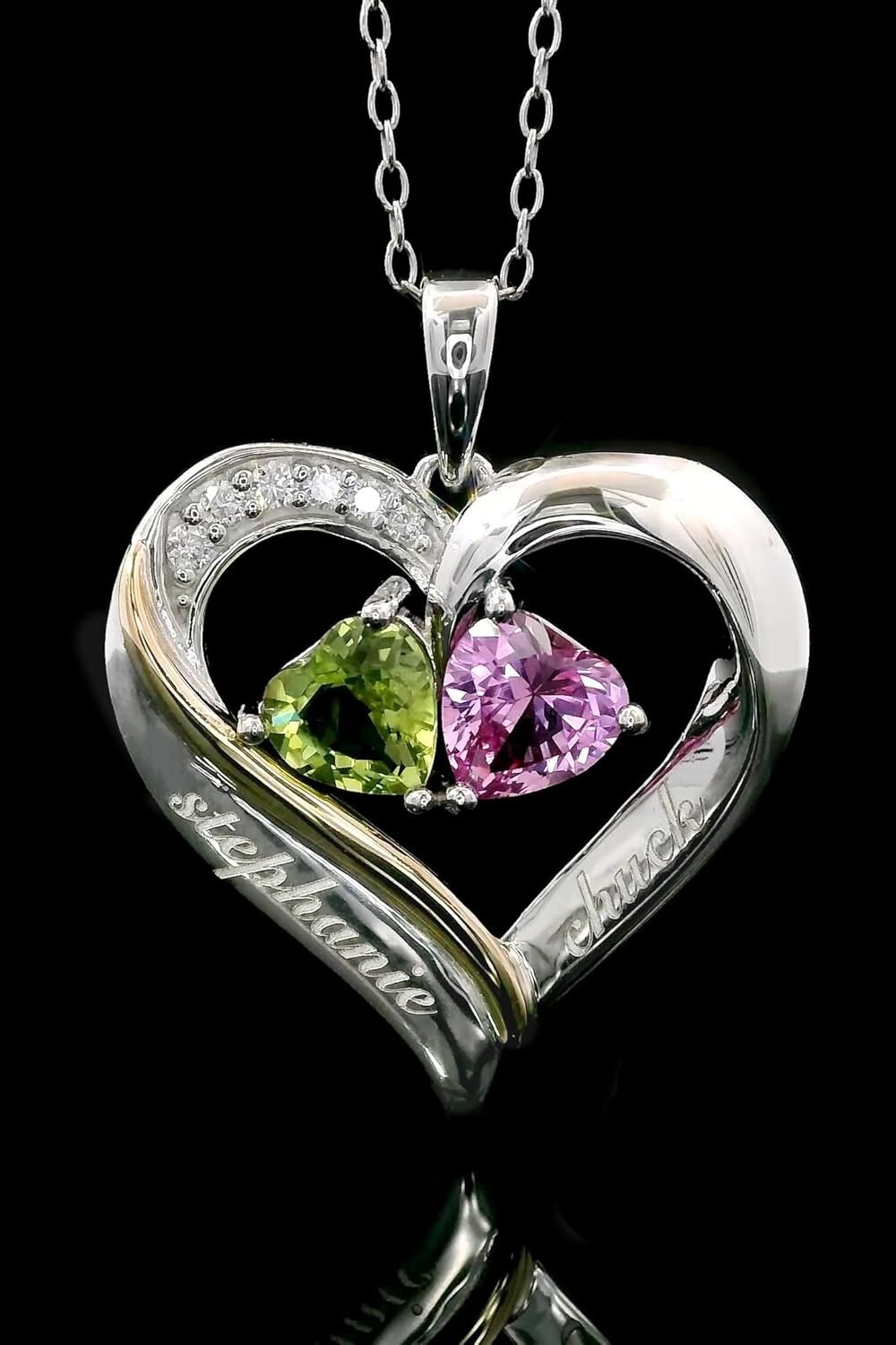 Personalized Heart Name Pendant Necklace Women - Image 5