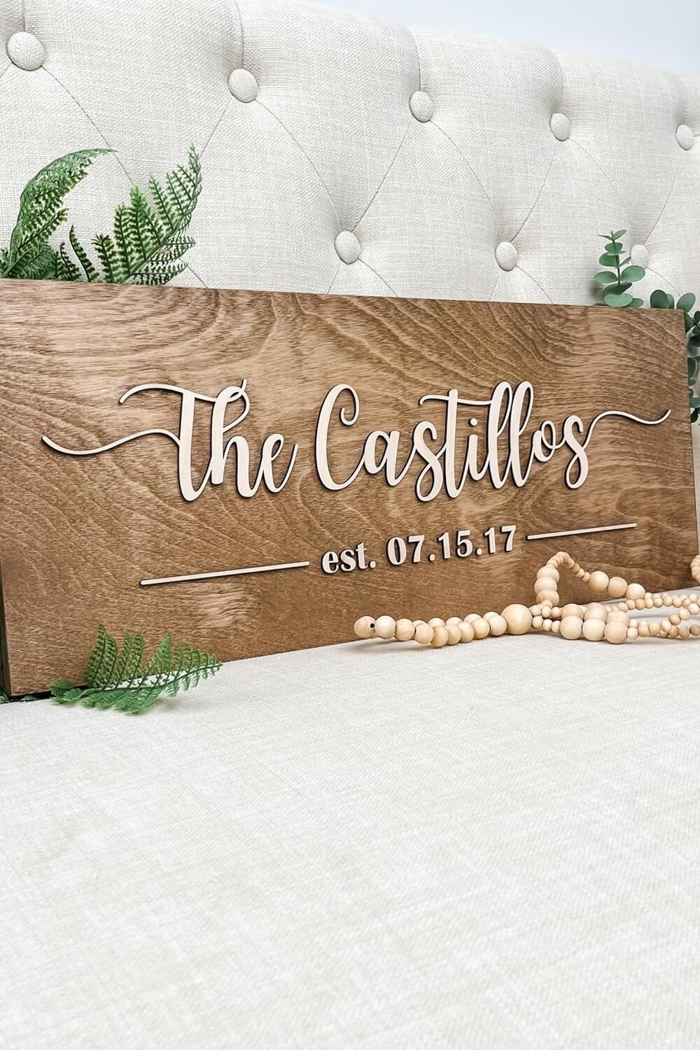 Personalized Family Name Sign - Cusm Wood Decor - Image 3