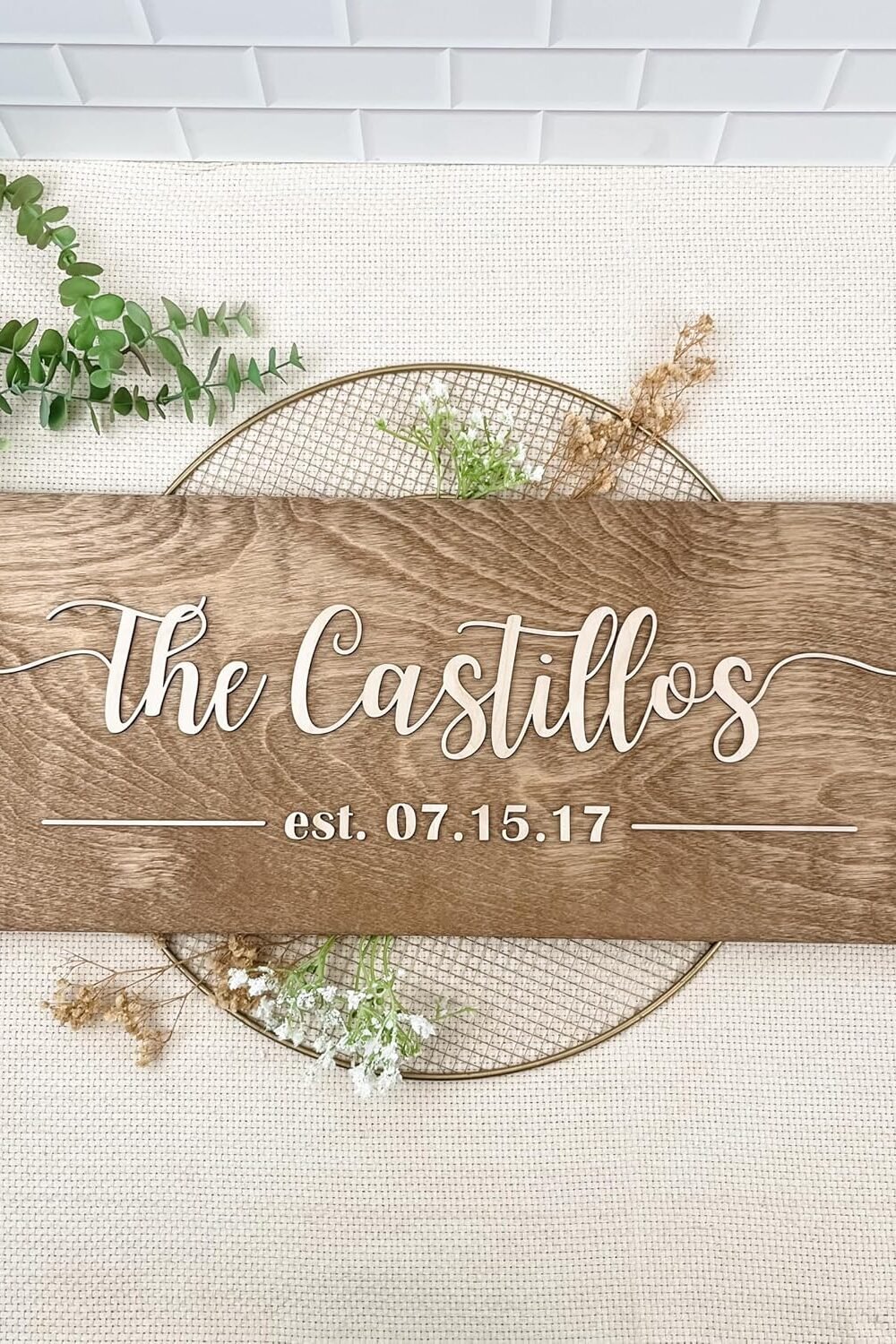 Personalized Family Name Sign - Cusm Wood Decor - Image 5