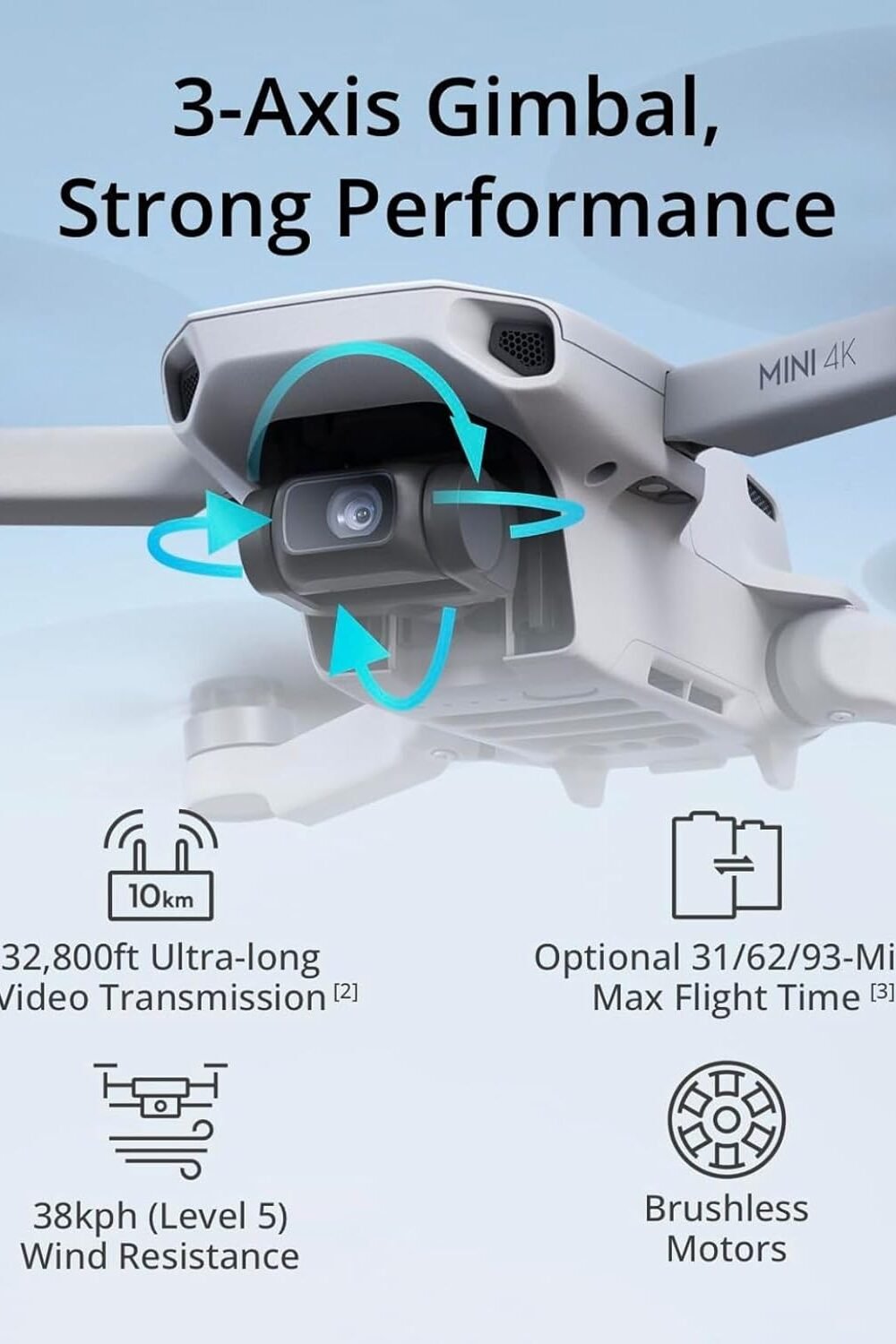 Dji Mi K Fly More Combo Drone With K Camera - Image 4