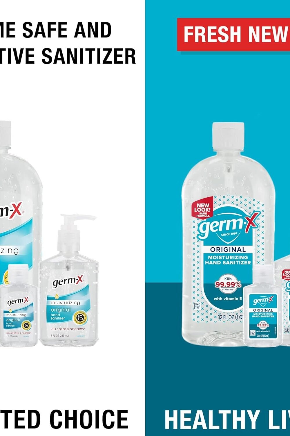 Germ-X Origal Hand Sanitizer With Vitam E - Pump Bottle - Image 6