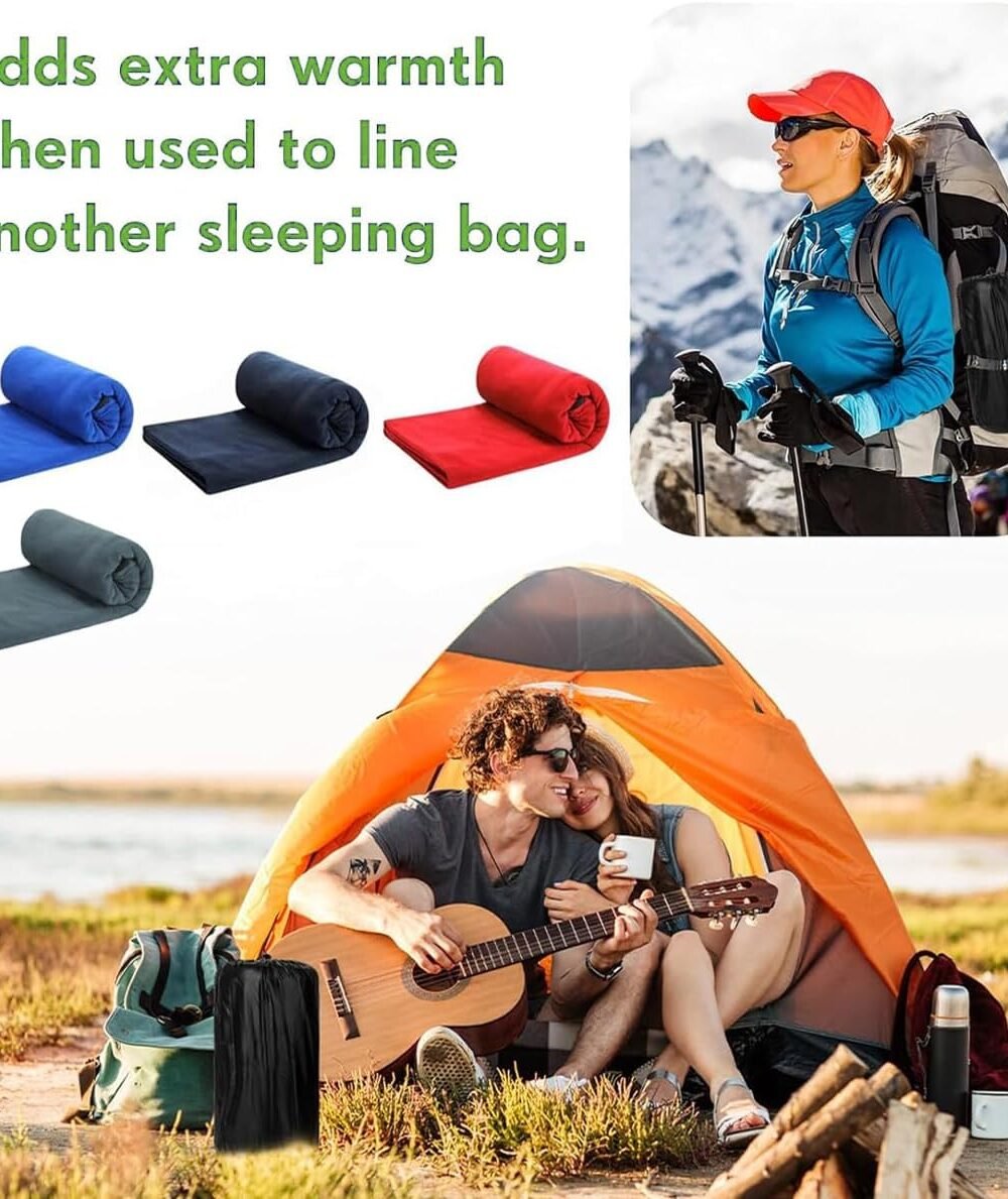 Lightweight Fleece Sleepg Bag Dults - Image 6