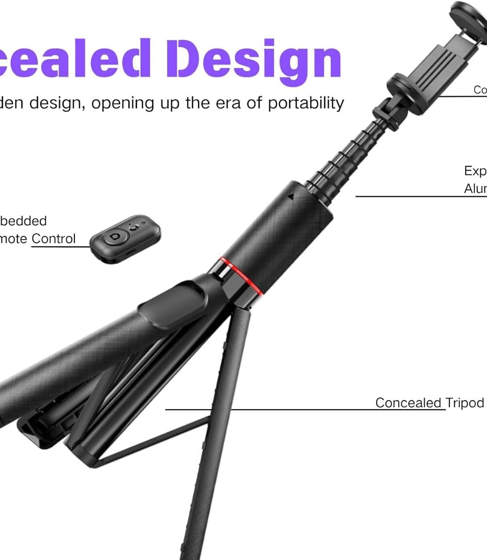 Blueoth Hidden Selfie Stick Iphone Samsung - Image 3