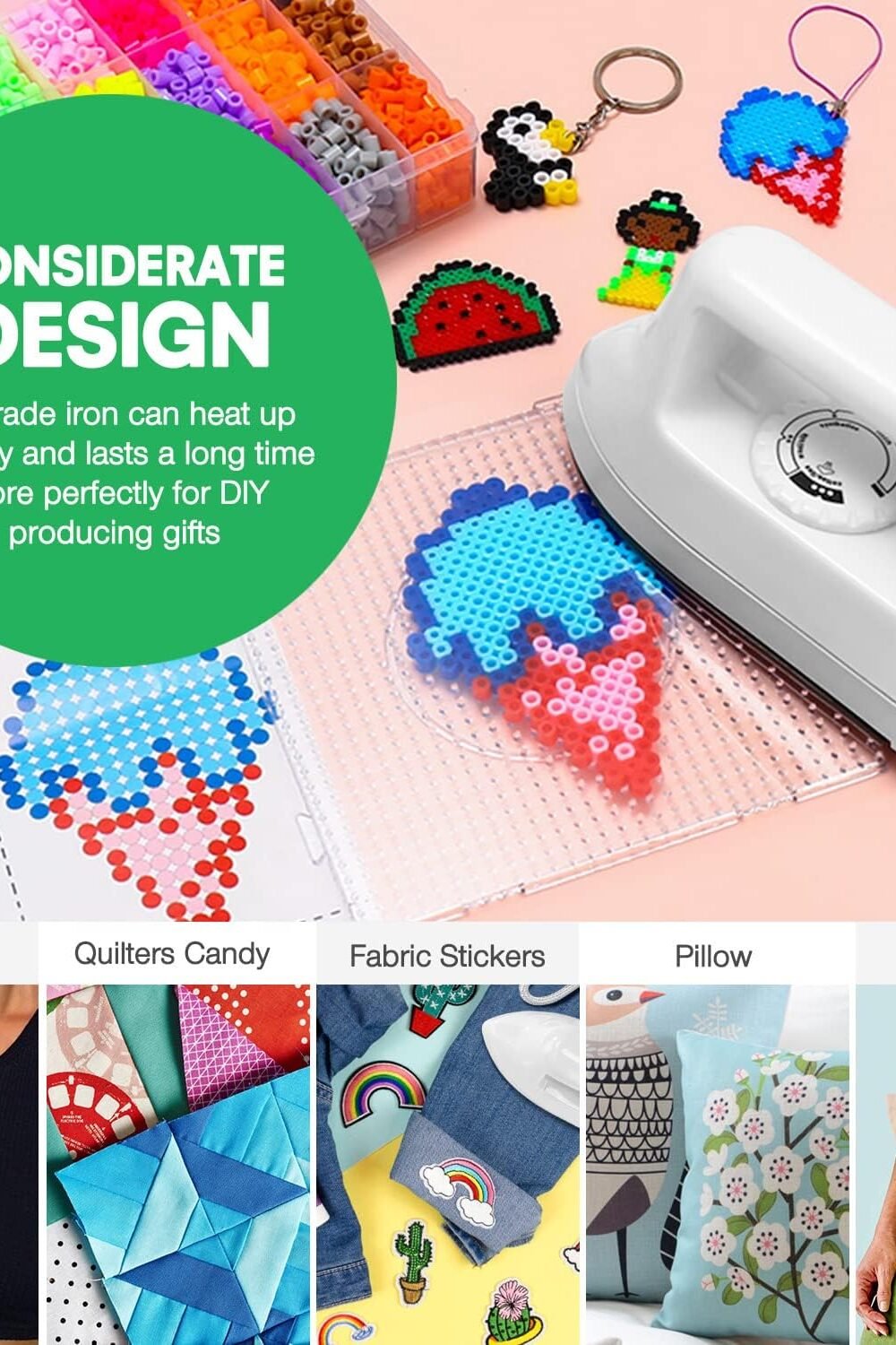 Mi Iron Electric Heat Press Quiltg Sewg - White - Image 6