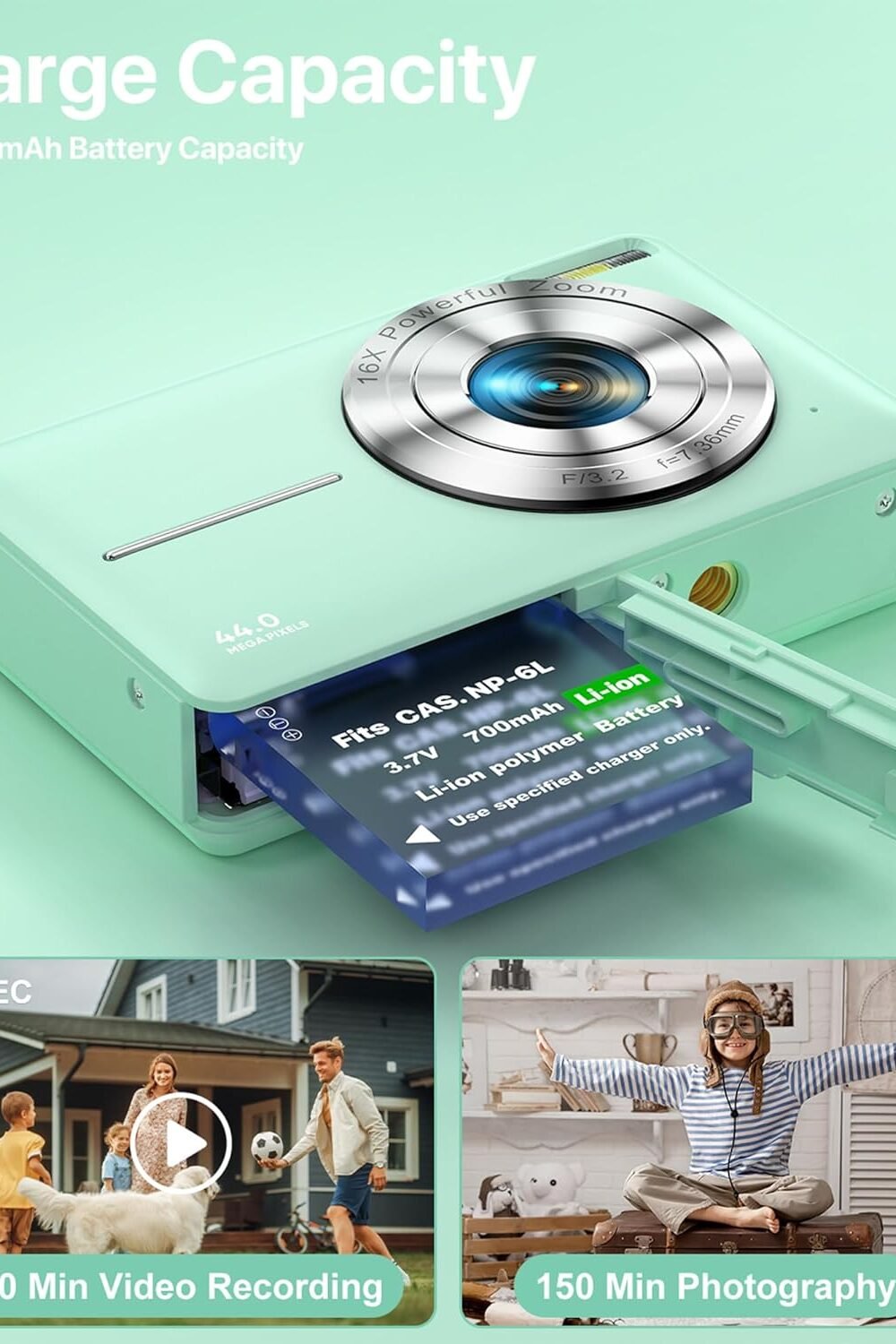 Compact Fhd Digital Camera Kids Teens - Image 3