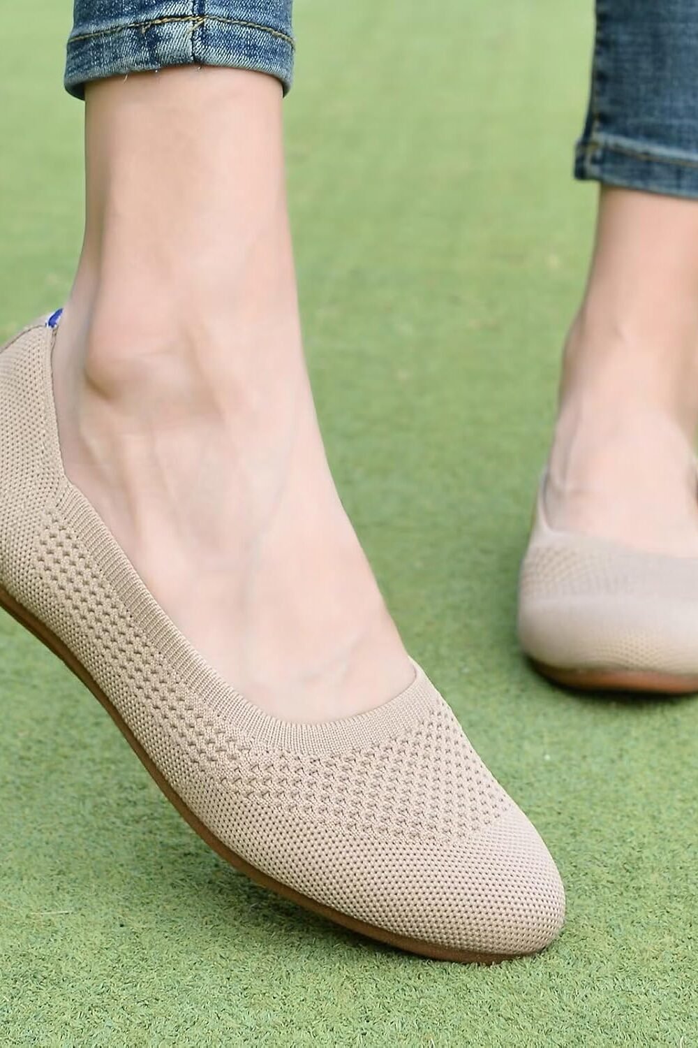 Women's Knit Ballet Flats - Casual Slip-On Shoes 5 Women'S Knit Ballet Flats - Casual Slip-On Shoes - Image 5