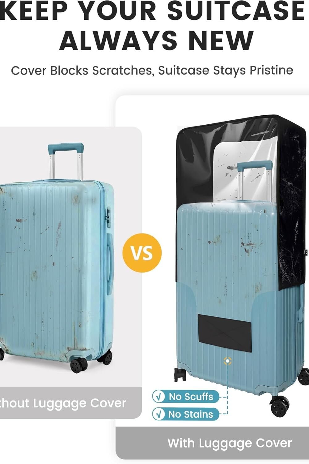 Velk Clear Tpu Suitcase Cover - Protect Your Luggage - Image 6