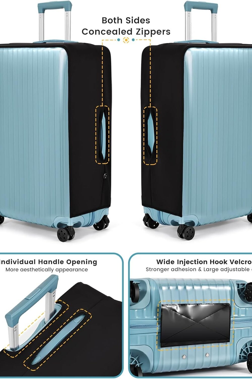 Velk Clear Tpu Suitcase Cover - Protect Your Luggage - Image 7