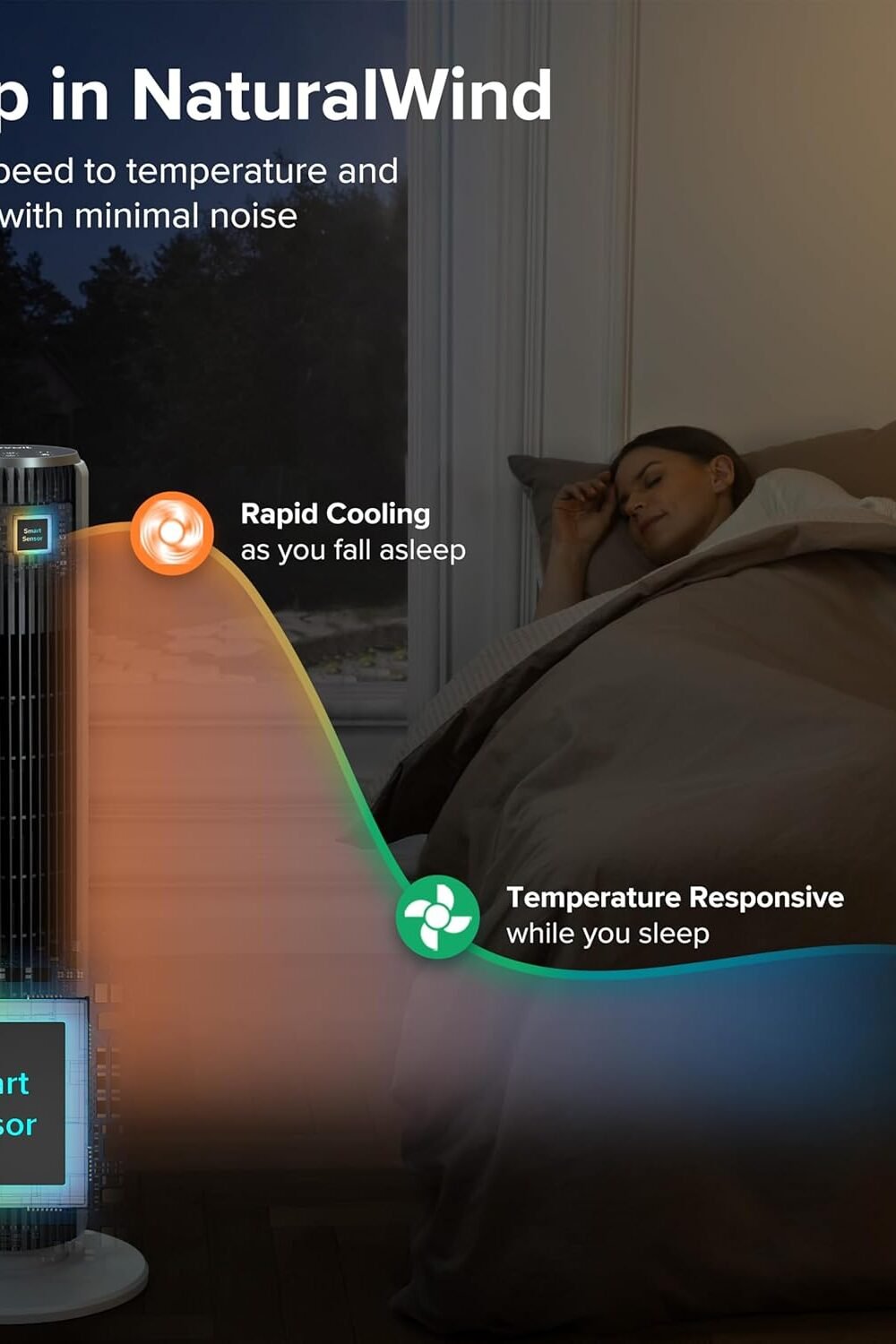 Levoit Bladeless Fan With Remote - Quiet Djustable - Image 6
