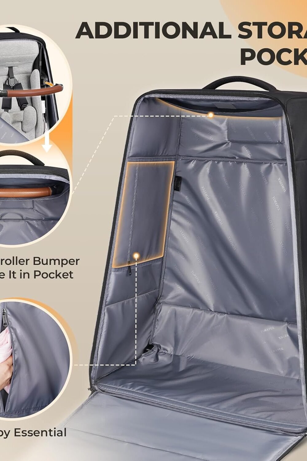 Yorepek Avel Stroller Bag Uppbaby Vista Cruz - Image 6