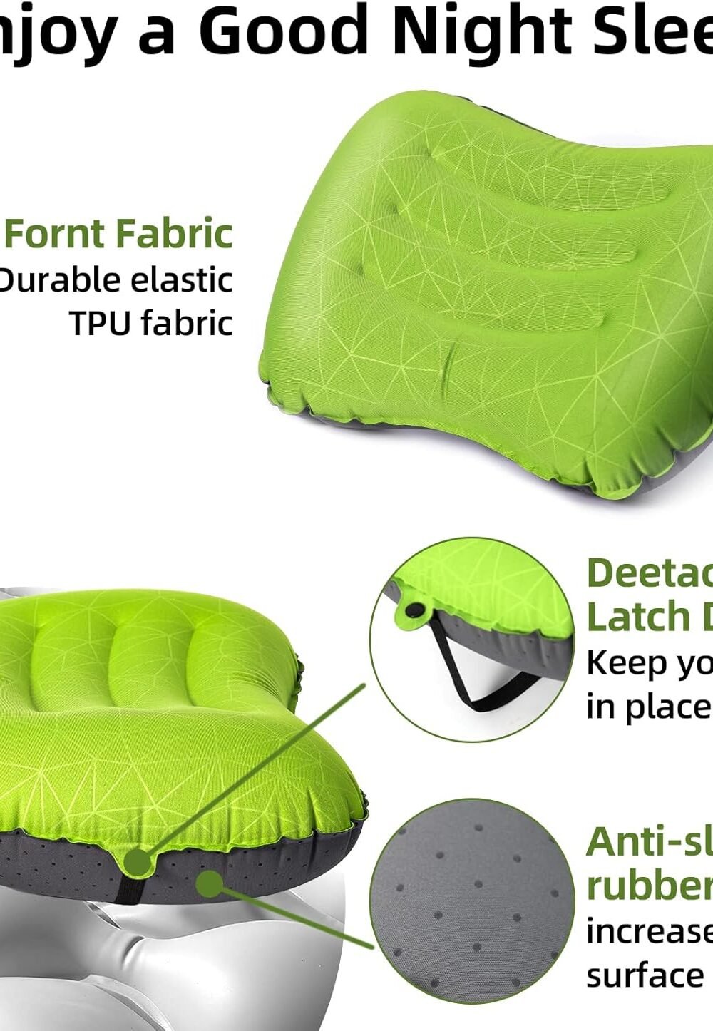 Ultralight Inflatable Avel Pillow - Ergonomic Comt - Image 4
