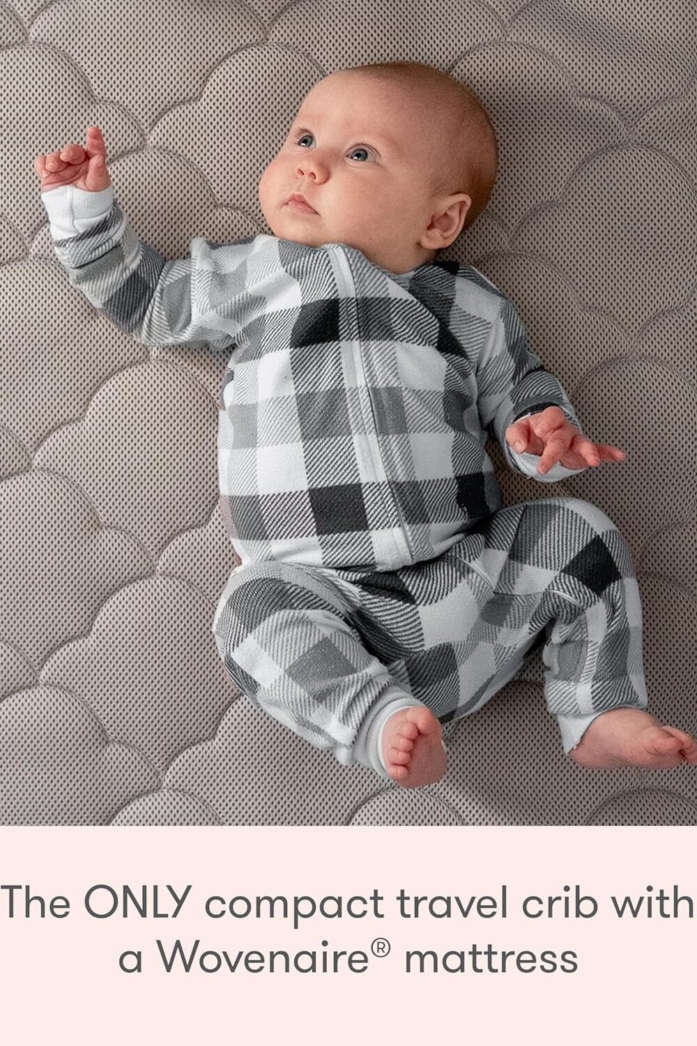 Newn Baby Compact Avel Crib Play Yard - Grey - Image 5