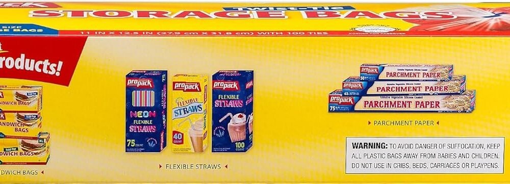 Gallon Size Disposable Plastic Bags With Twist Ties - Image 3