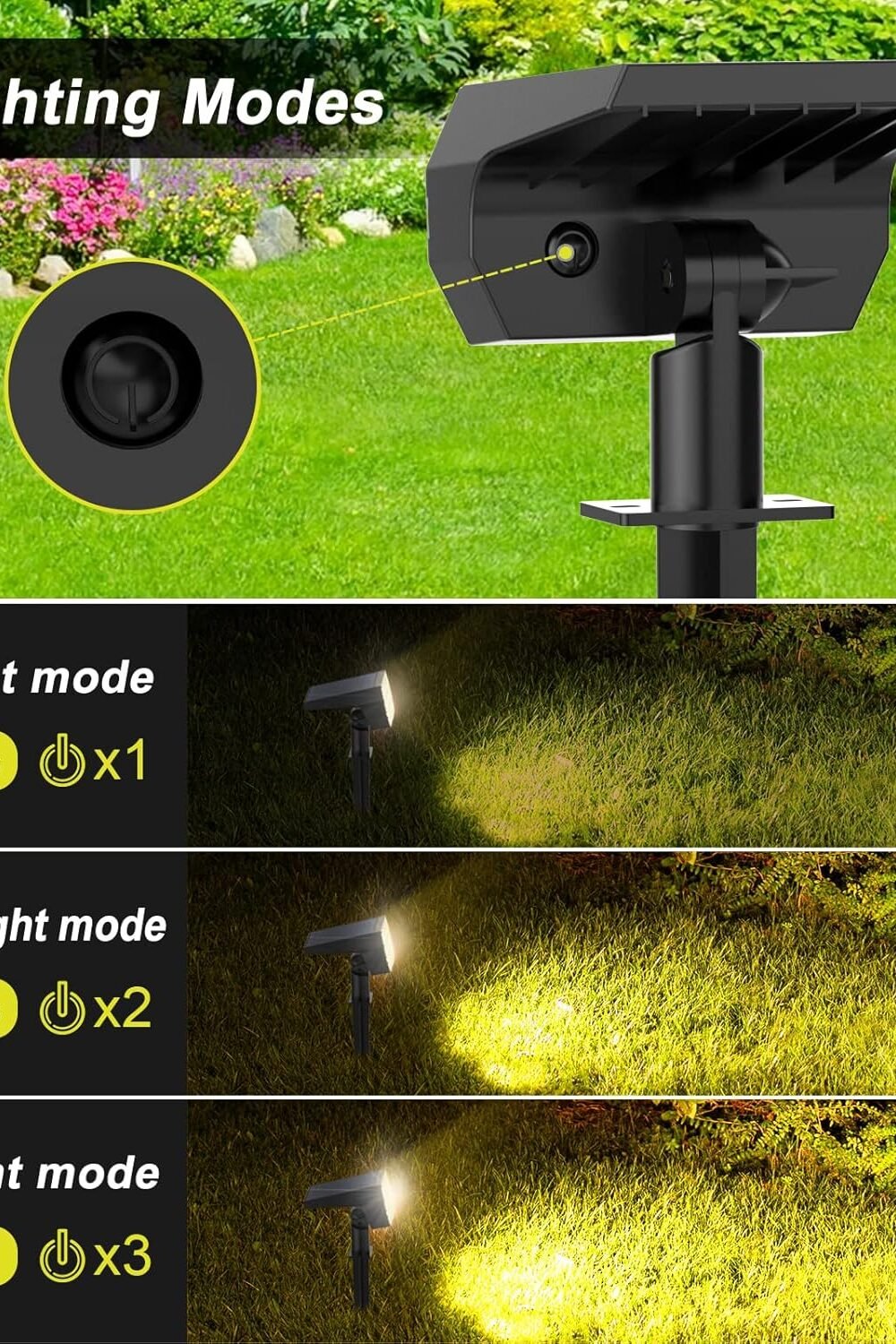 Waterproof Solar Spot Lights Outdoor Pack - Led Garden Light - Image 3