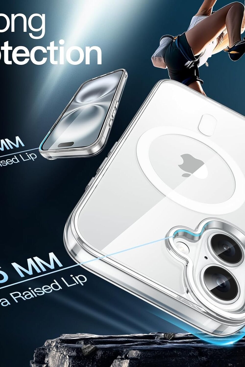 Jetech Clear Magsafe Case Iphone - Shockproof Nti-Scratch - Image 5