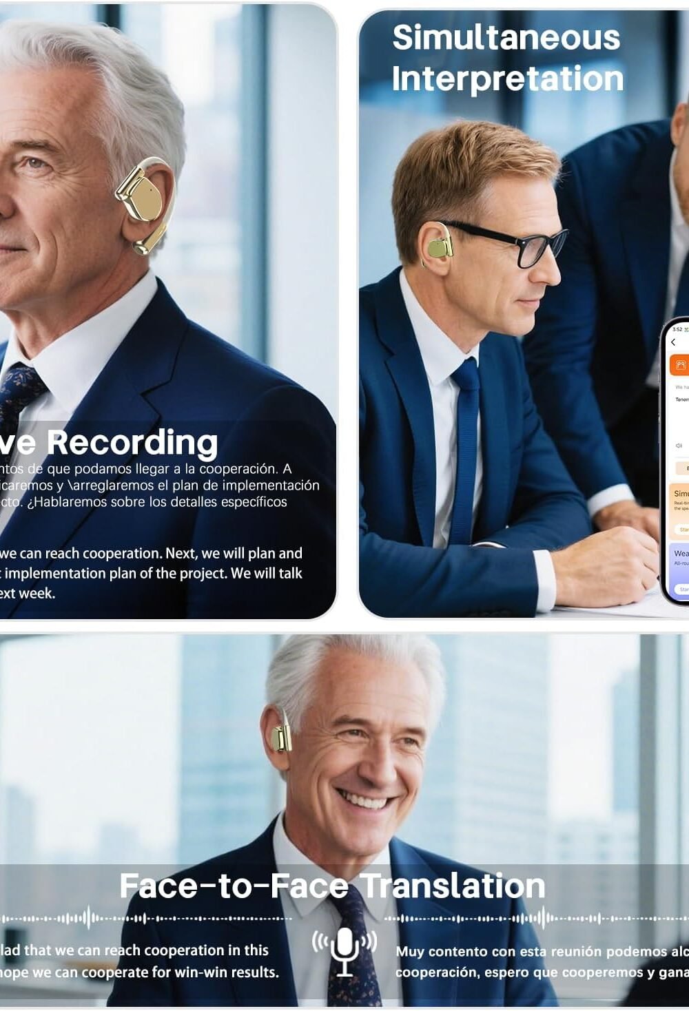 Real-Time Anslation Earbuds - Blueoth, Ios Ndroid Compatible - Image 3