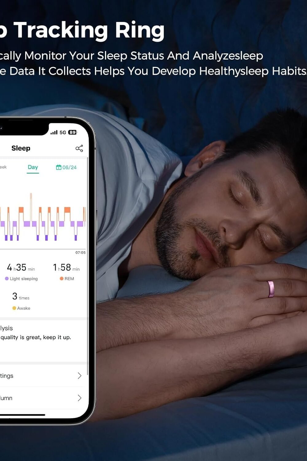 Smart Fitness Acker Heart Rate, Sleep More - Image 6