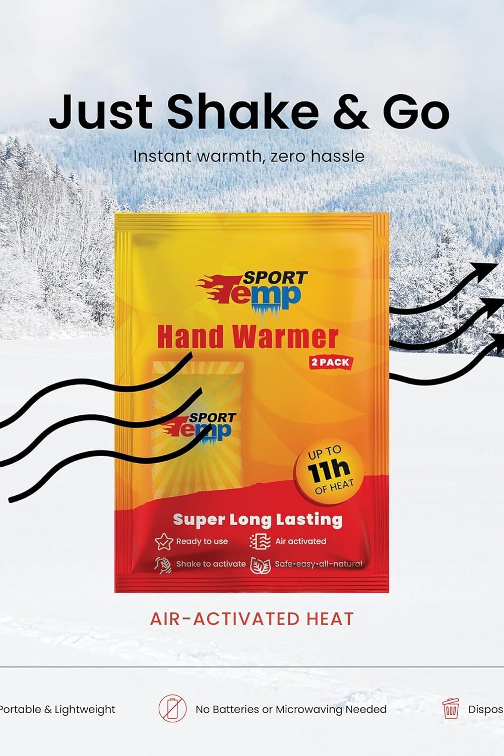 Natural Odorless Hand Warmers - Hours Of Heat - Image 5