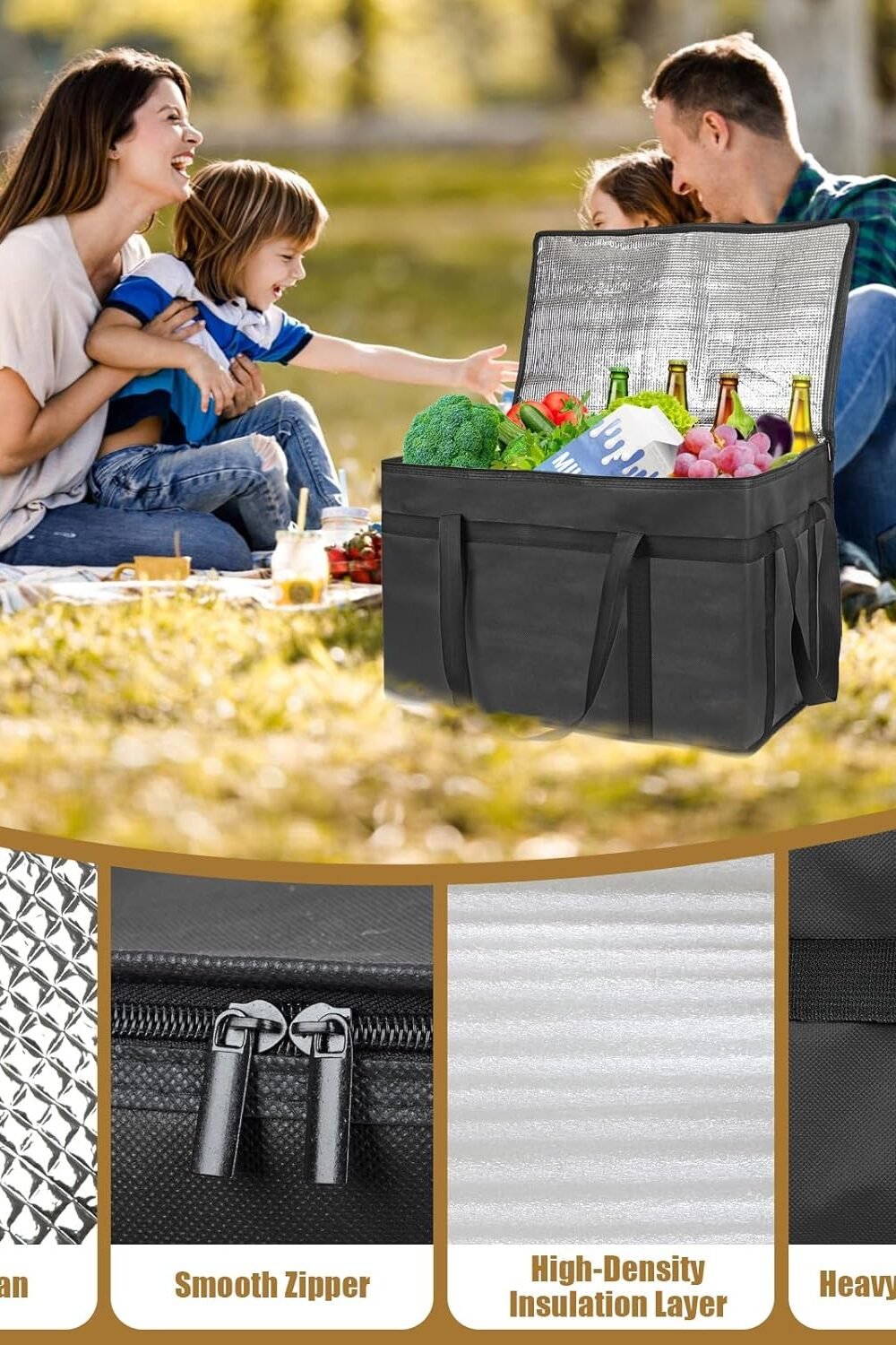Xxxl Insulated Food Delivery Bag - Heavy-Duty Cooler - Image 5