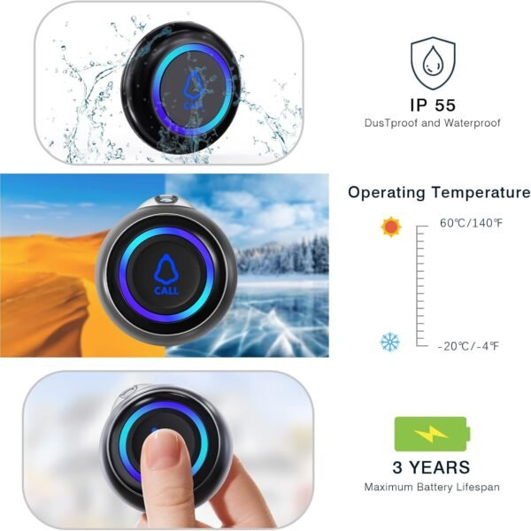 Wireless Caregiver Pager Seniors - SOS Butn System 4 Wireless Caregiver Pager Seniors - Sos Butn System - Image 4