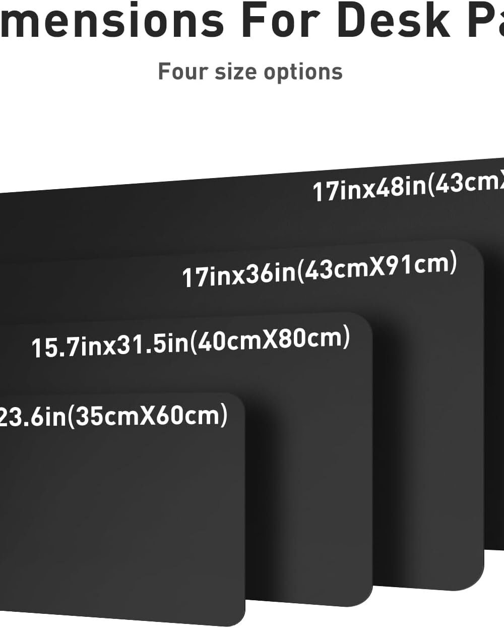 Non-Slip Waterproof Pu Leather Desk Pad - Black - Image 8