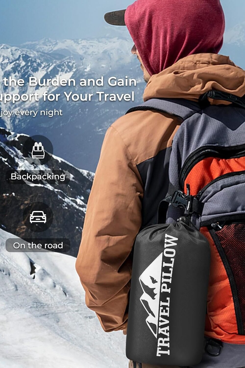 Vel Memory Foam Pillow - Medium Firm, Avel Campg - Image 6