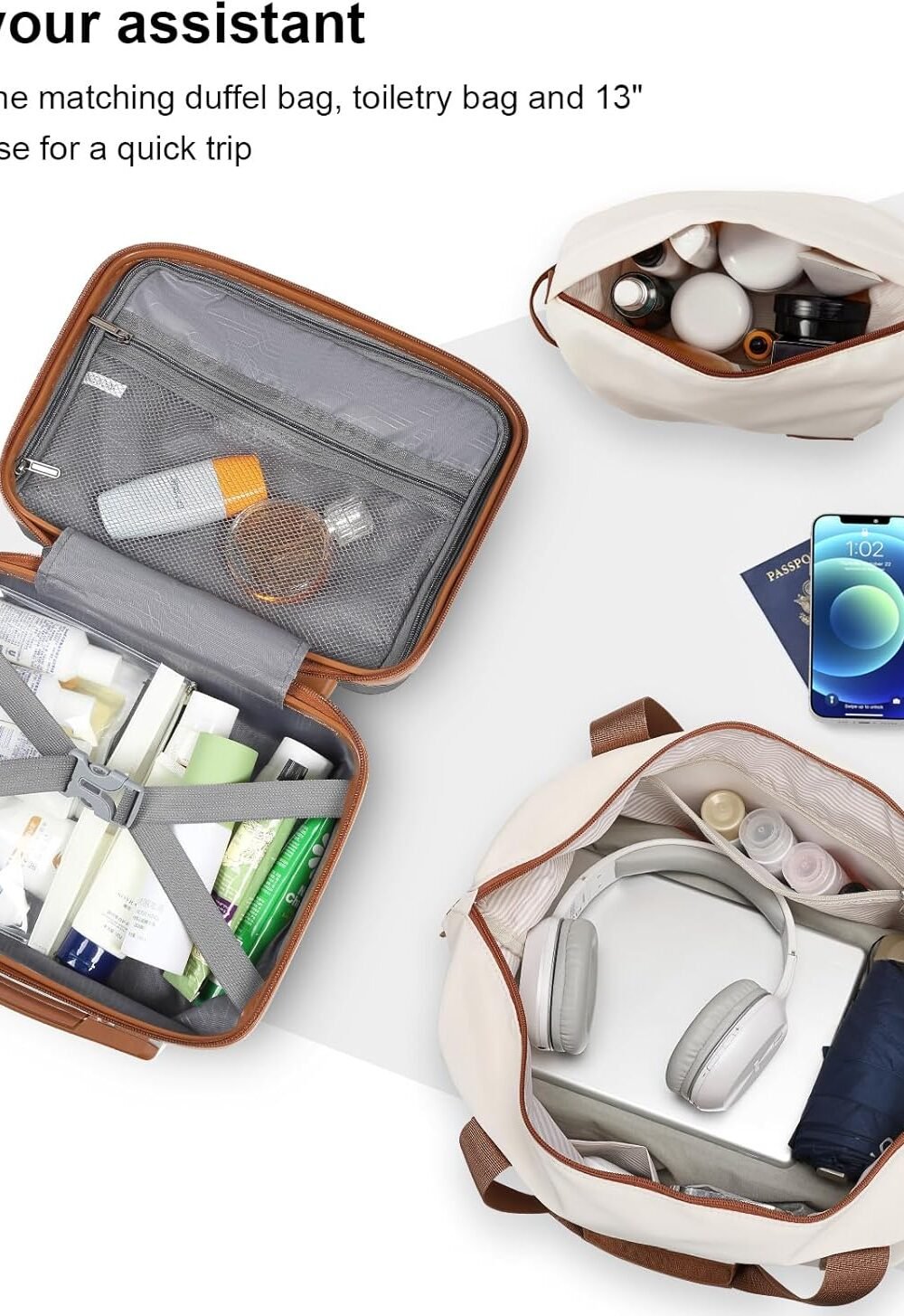 Joyway Hardside Luggage Set With Spner Wheels - Expandable A - Image 5