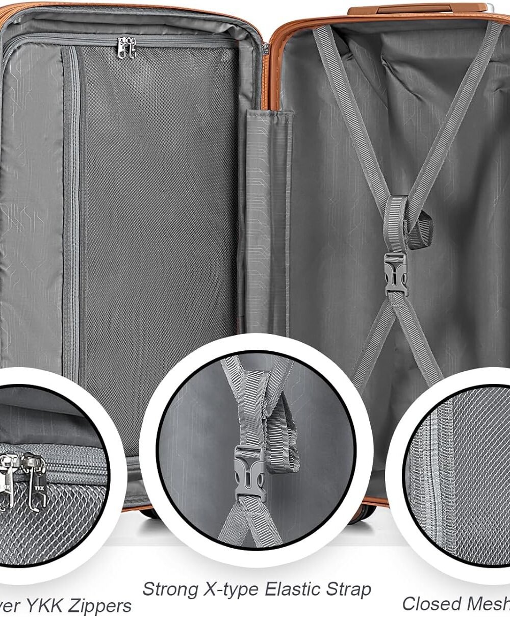 Joyway Hardside Luggage Set With Spner Wheels - Expandable A - Image 7