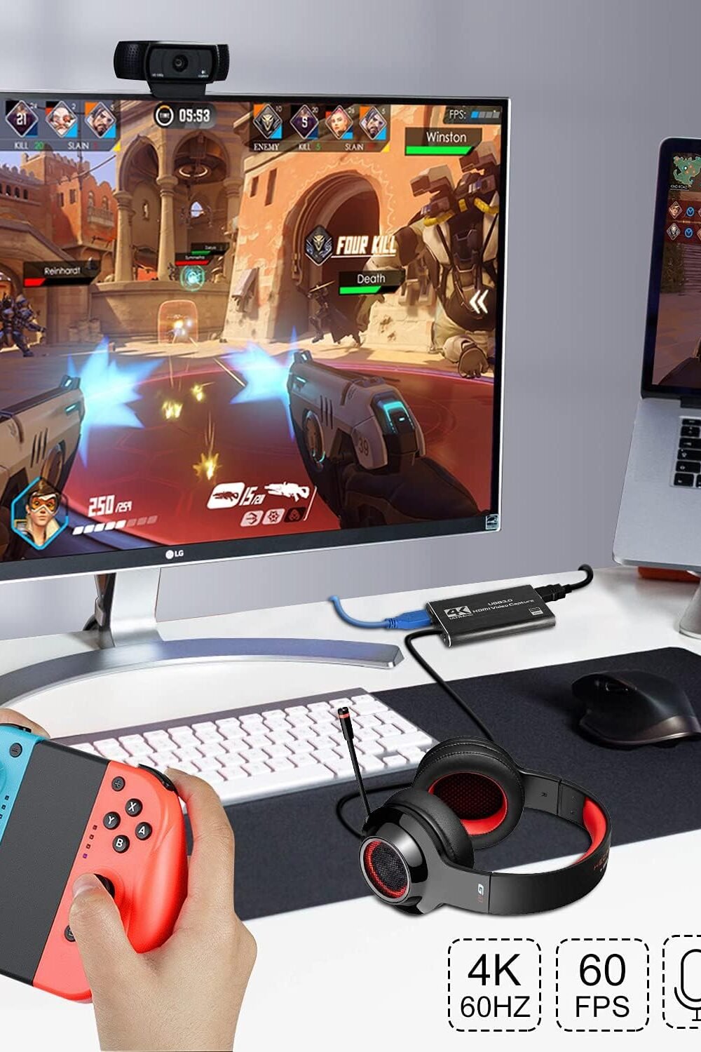 Hdmi Video Capture Card Ntendo Switch Gamg - Image 3