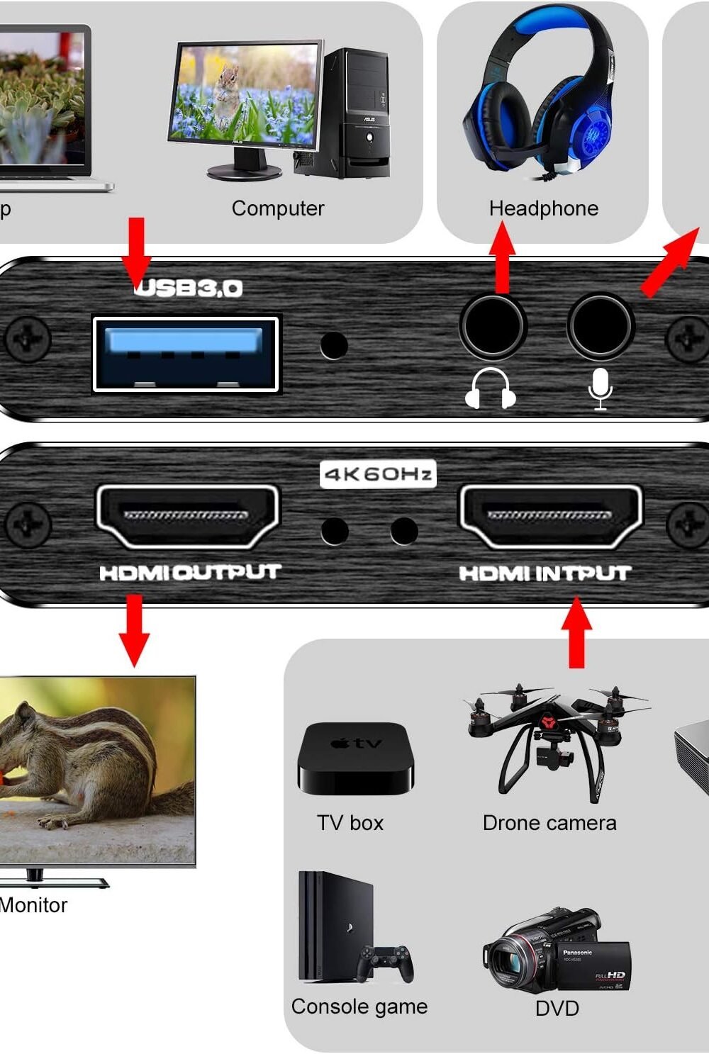 Hdmi Video Capture Card Ntendo Switch Gamg - Image 5