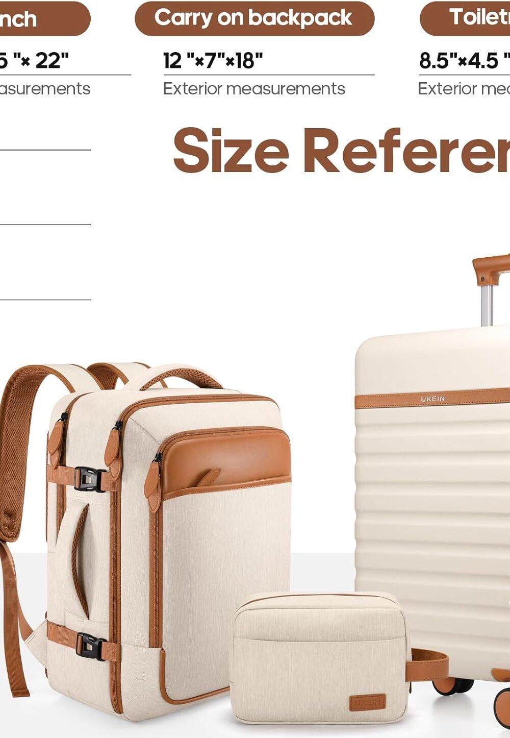 Ukein -Piece Luggage Set With Spner Wheels - Image 7