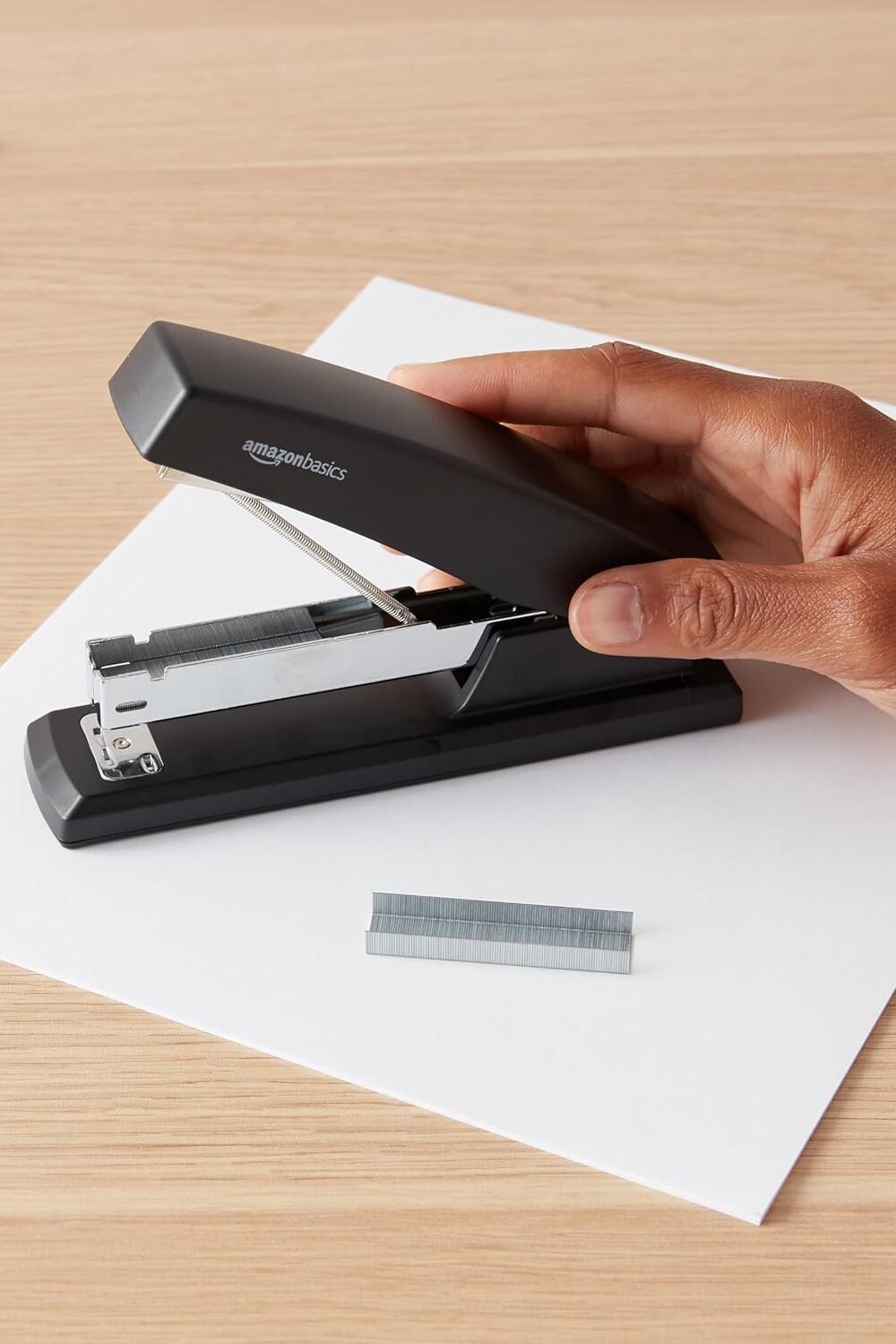 Mazon Basics Black Office Stapler With Staples - Image 7