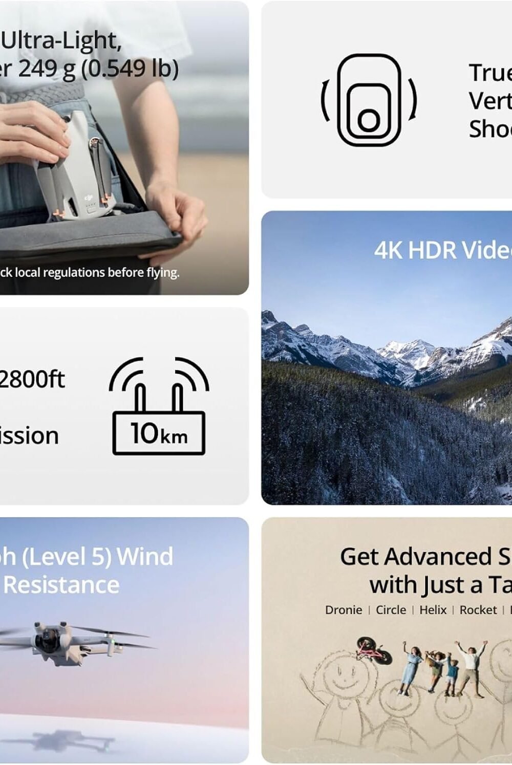 Dji Mi Rc Lightweight Gimbal Drone With Camera - Image 3