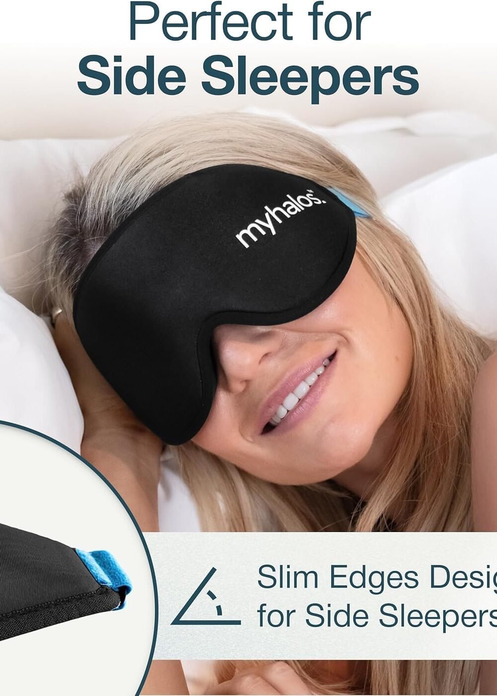 Myhalos® Blackout Sleep Mask - Zero Pressure Foam - Image 3