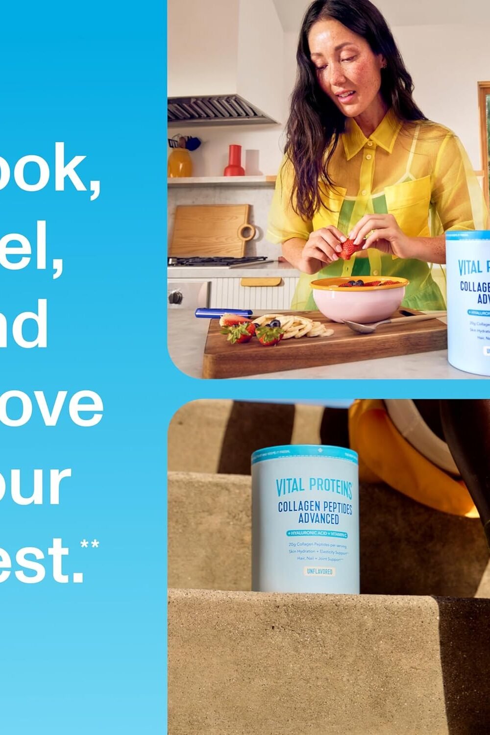 Vital Protes Collagen Peptides Powder With Hyaluronic Cid Vi - Image 9