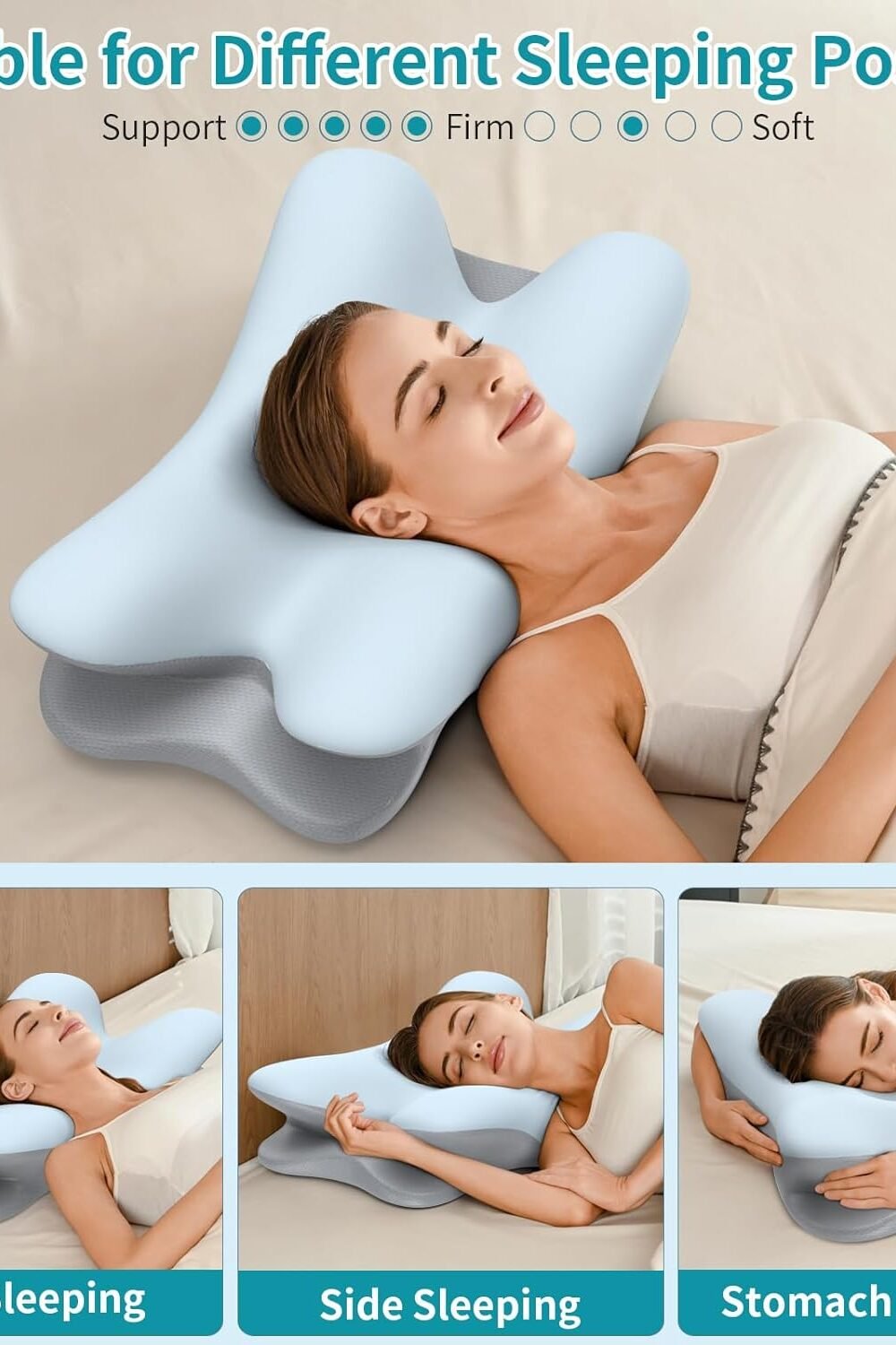 Ergonomic Cervical Neck Pillow Pa Relief - Image 7