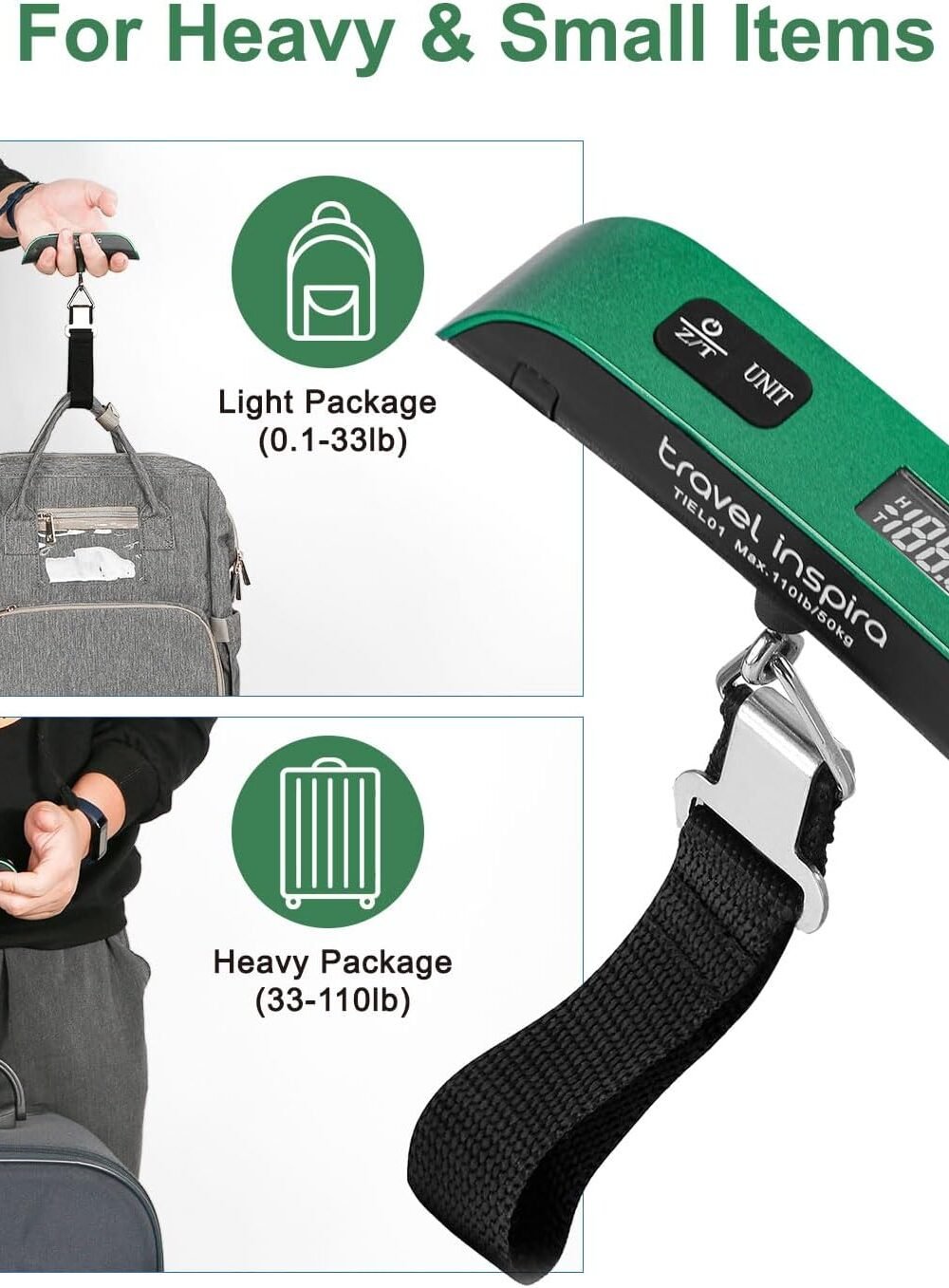 Portable Digital Luggage Scale With Rubber Grip - Image 4