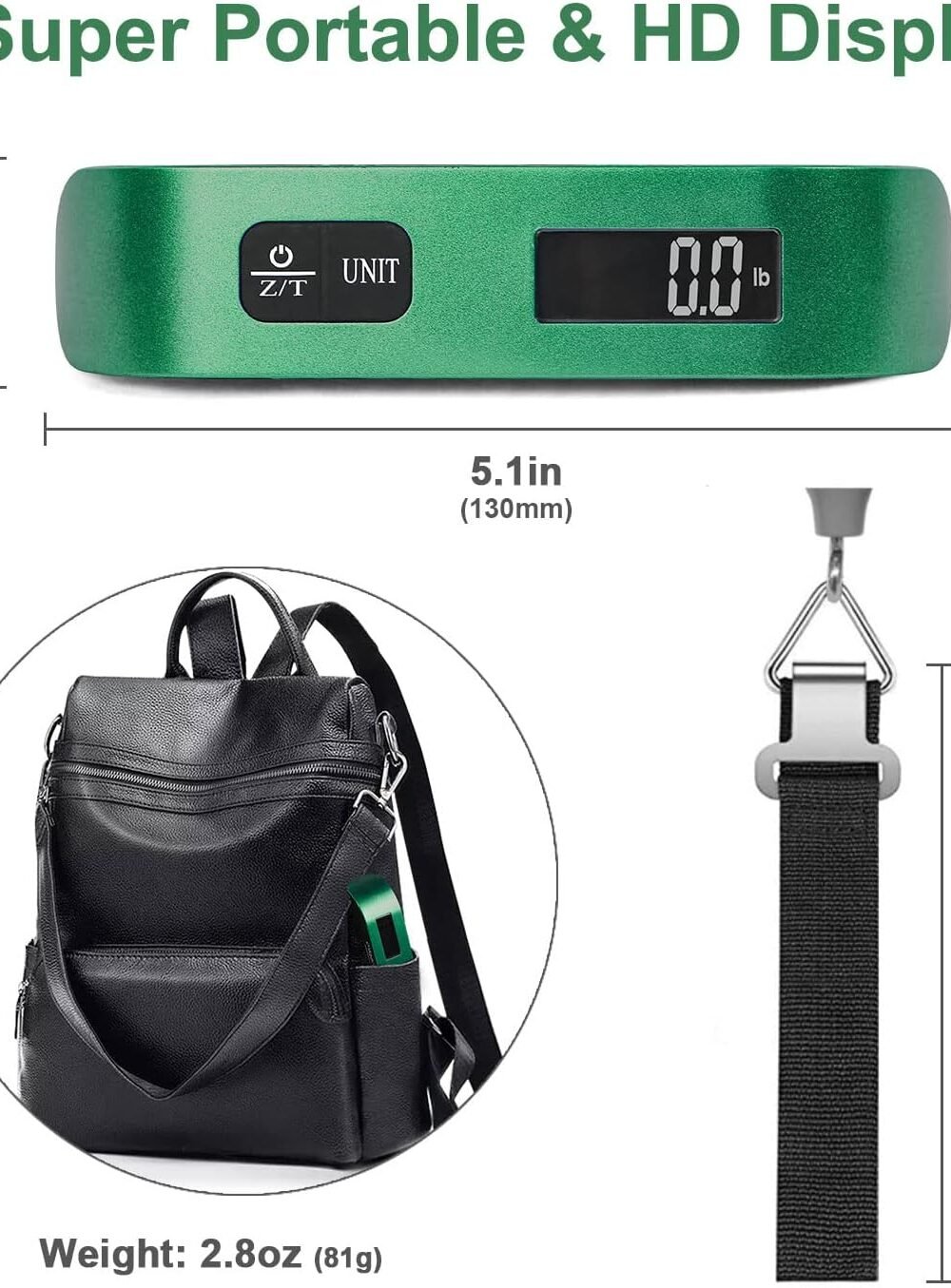 Portable Digital Luggage Scale With Rubber Grip - Image 6