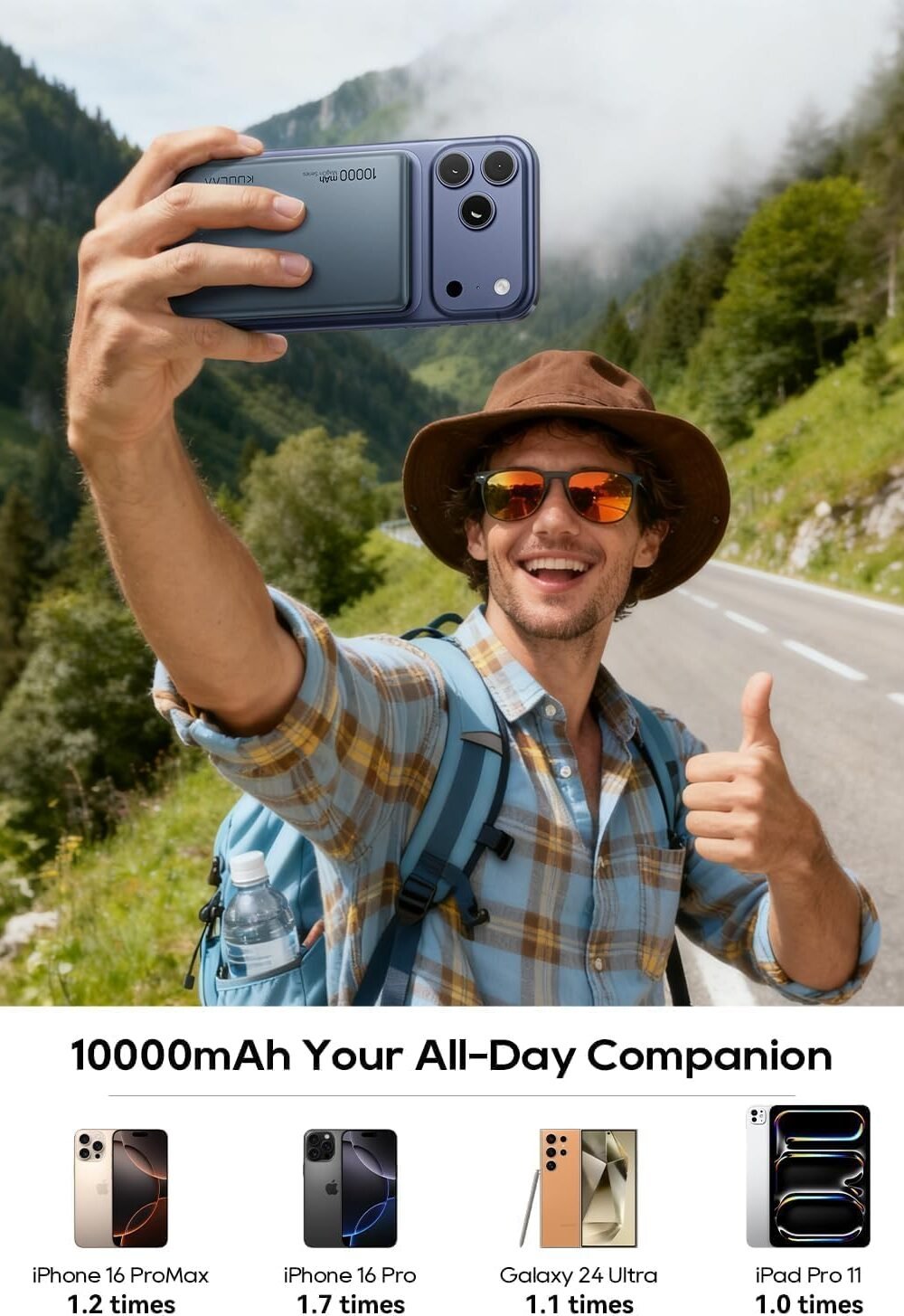 Kuulaa Mh Magnetic Portable Charger - Slim Magsafe Power Ban - Image 6