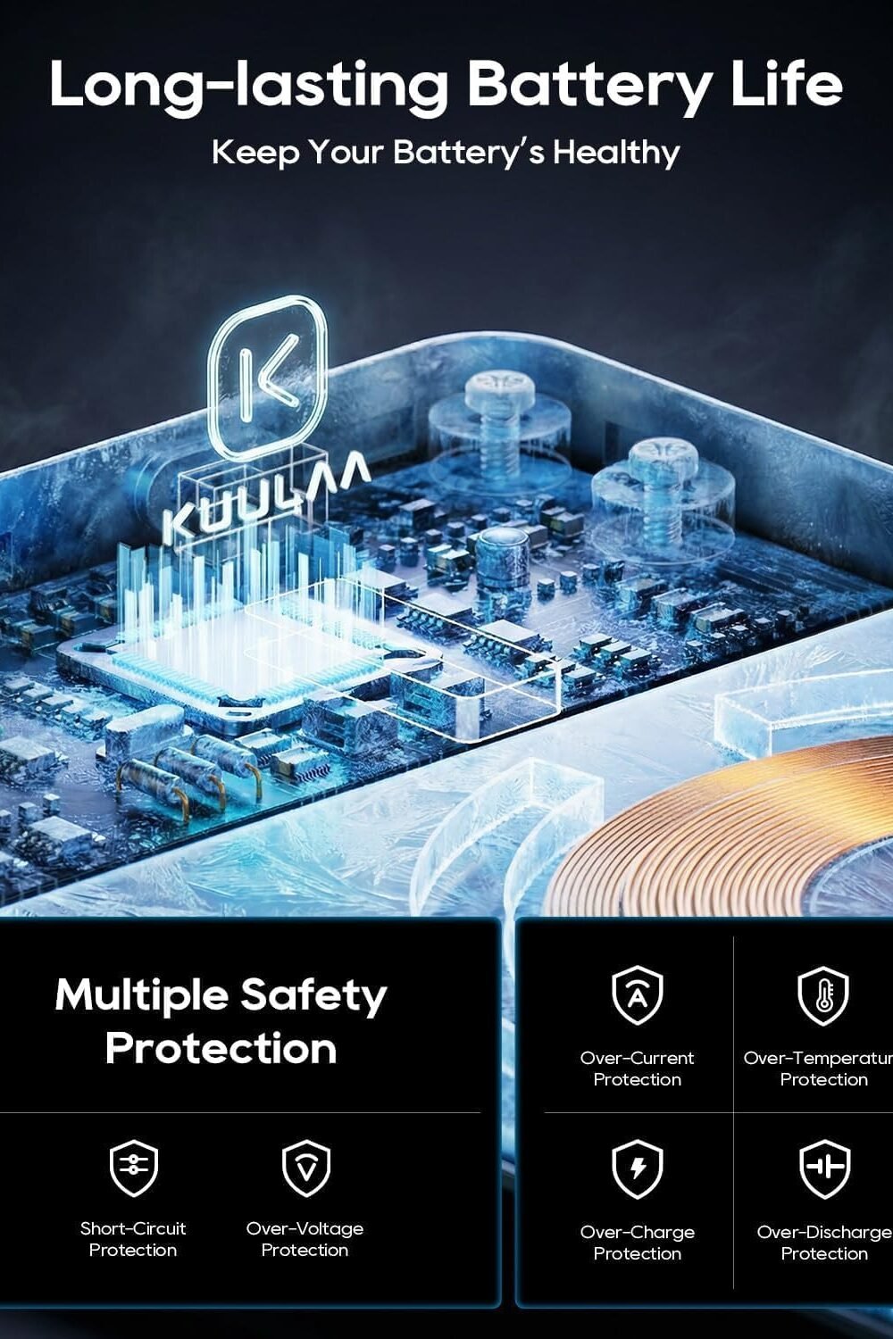 Kuulaa Mh Magnetic Portable Charger - Slim Magsafe Power Ban - Image 7