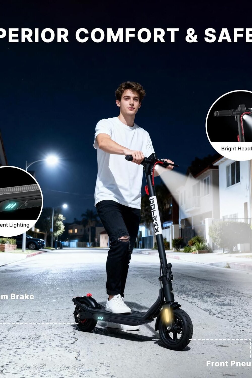 Gotrx Dult Electric Scooter - Max Mile Range, Foldable - Image 3