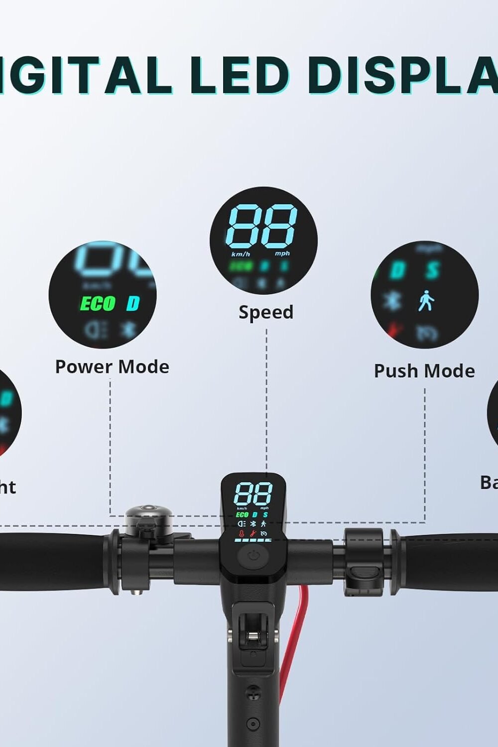 Gotrx Dult Electric Scooter - Max Mile Range, Foldable - Image 7