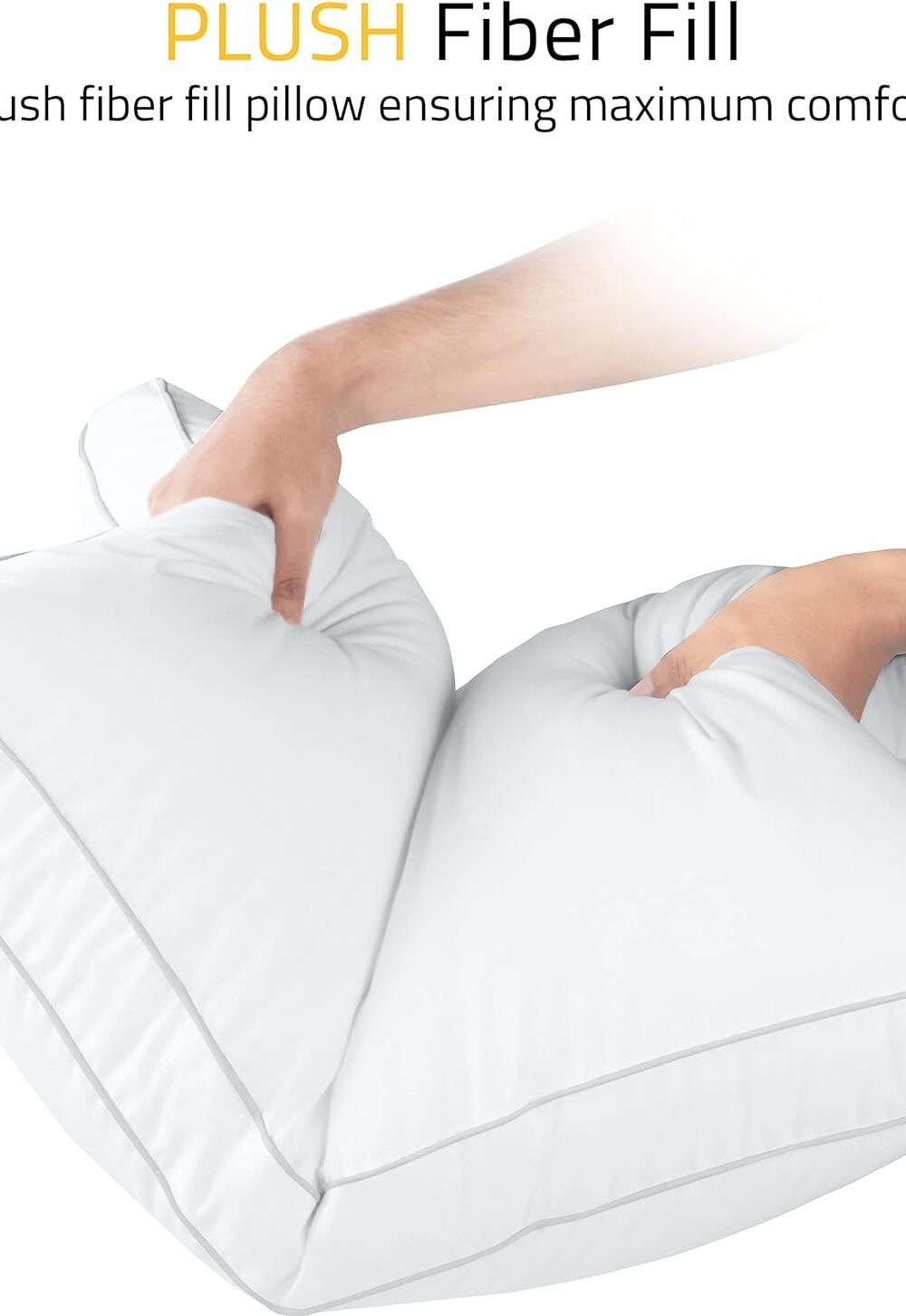 Upia Queen Size Bed Pillows - Soft Fluffy Set - Image 5