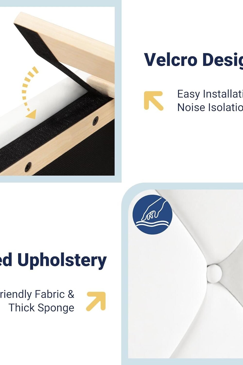 Queen Size Velvet Bed Frame With Usb Chargg Station - Image 9