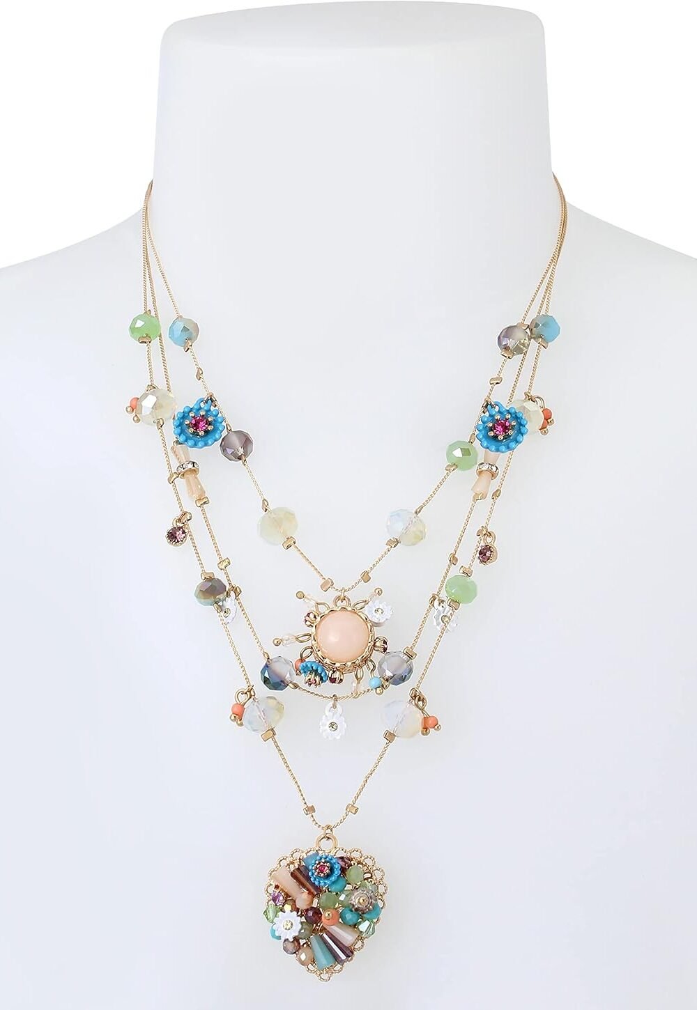 Betsey Johnson Women's Butterfly Layered Necklace 2 Betsey Johnson Women'S Butterfly Layered Necklace - Image 2