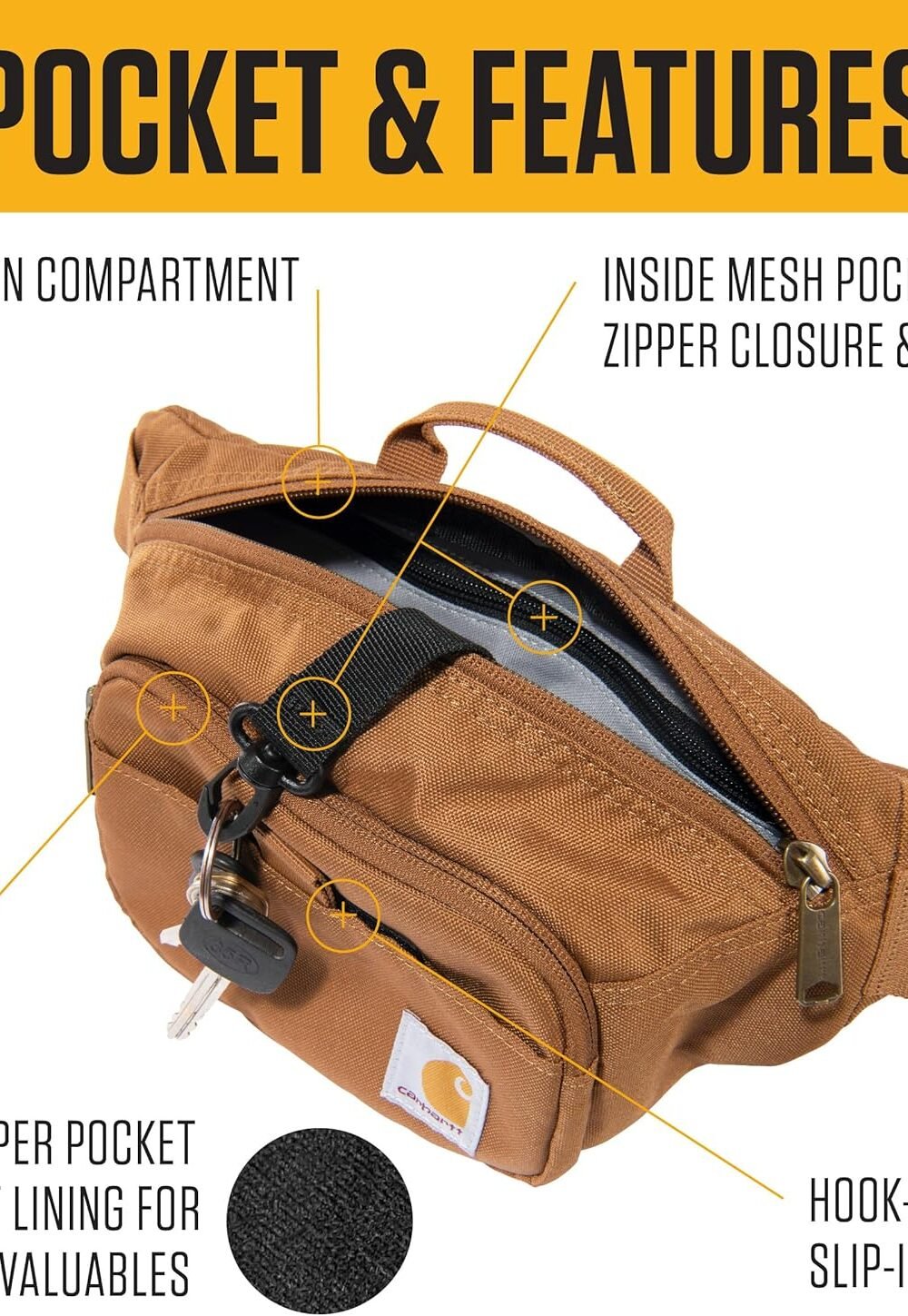 Carhartt Classic Djustable Slg Bag - Water Resistant - Image 3