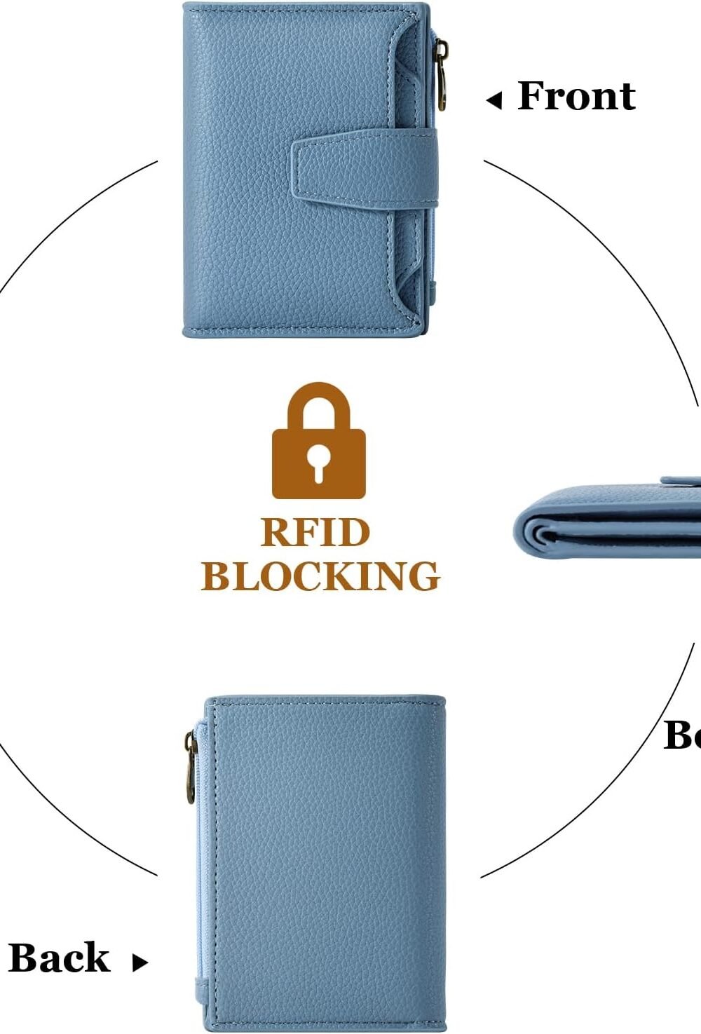 Compact Rfid Block Women’s Leather Wallet - Image 4